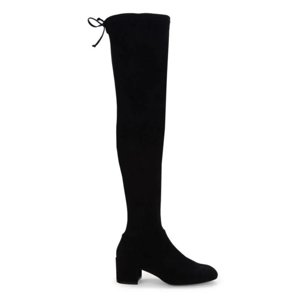 Stuart Weitzman Odene black over the knee suede boots 8.5 NWT